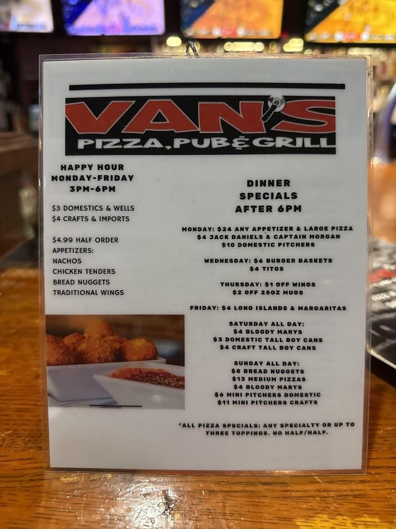 Van's Pizza Pub & Grill